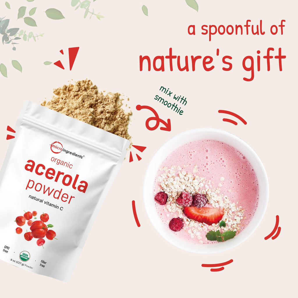 Micro Ingredients Organic Acerola Powder - 8 oz - image 6