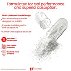 Healthfare L-Glutamine 1000mg Amino Acid - 240 Vegan Capsules - image 4