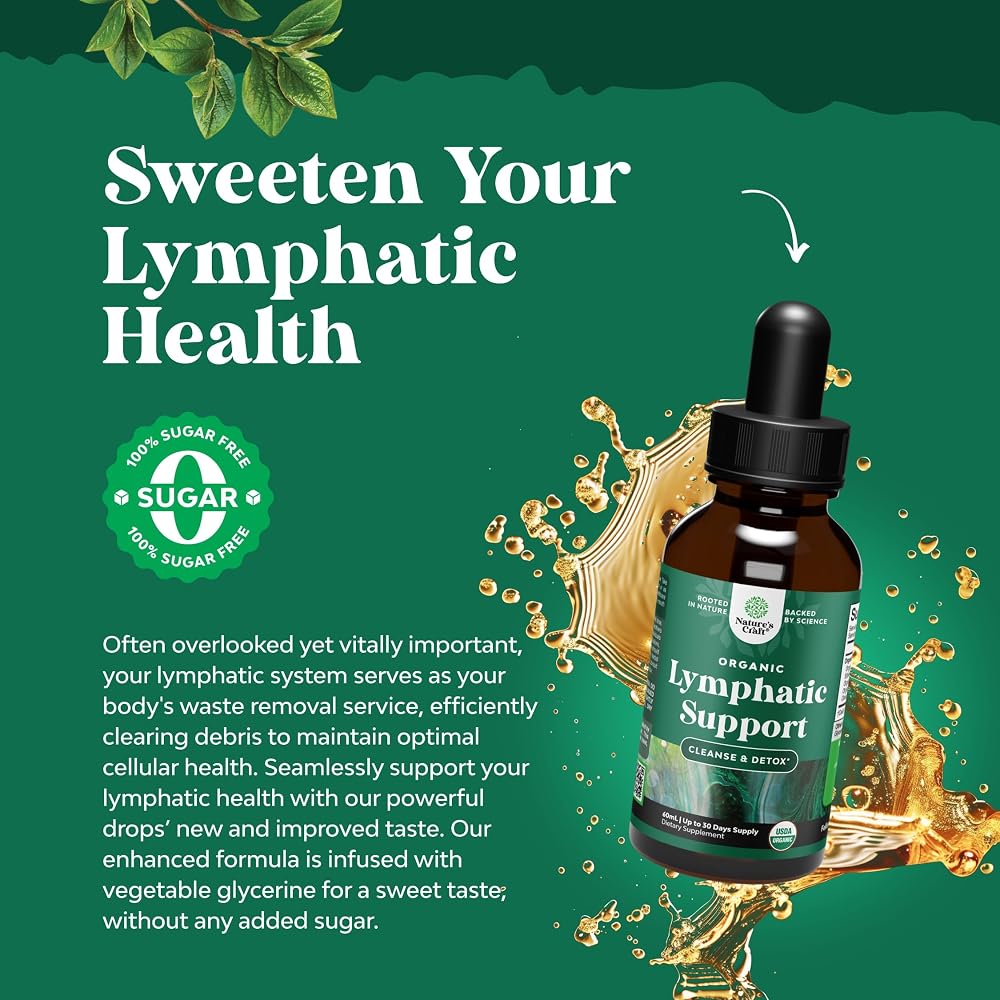 Natures Craft Organic Lymphatic Drainage Drops - 2 Fl Oz - image 3