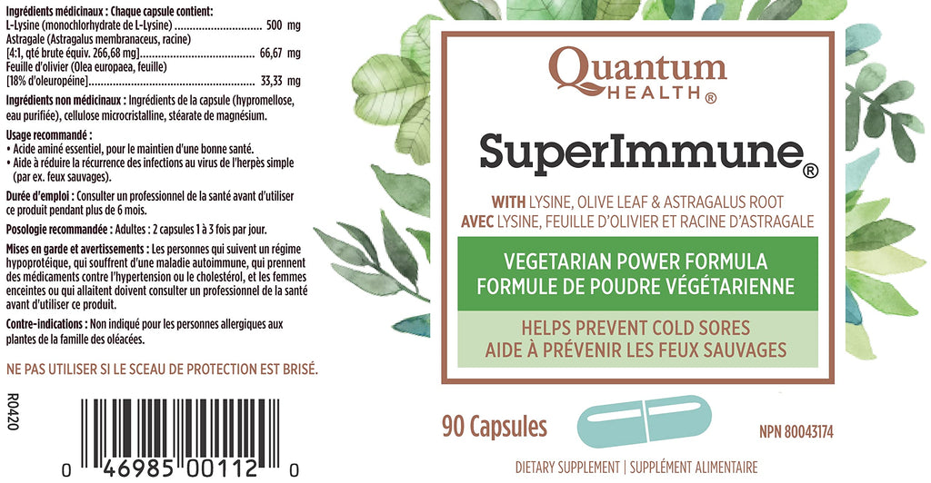 Quantum Health Super Immune+ Power Formula - 90 Vegetarian Capsules - image 5