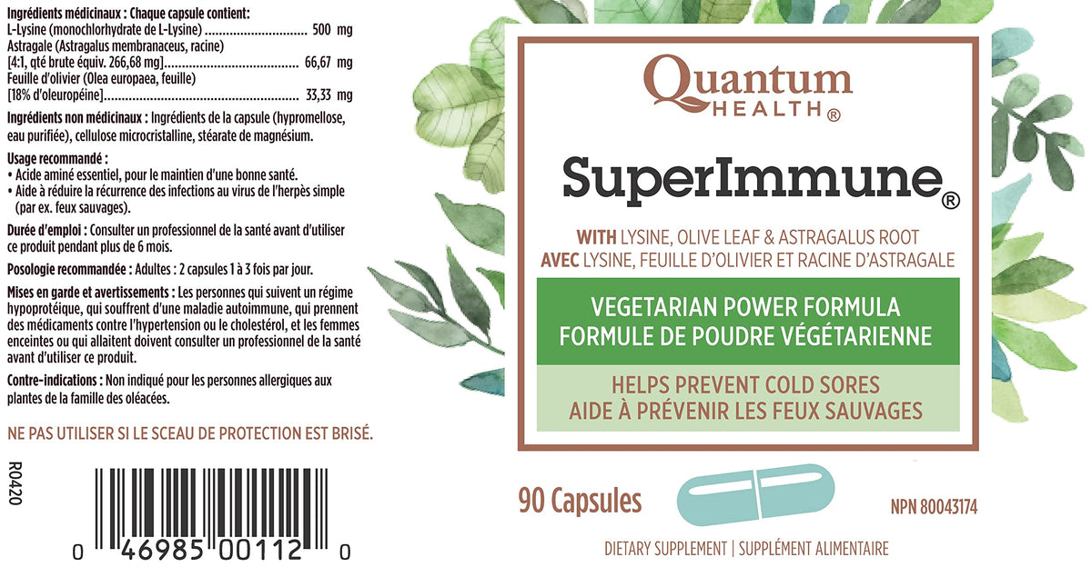Quantum Health Super Immune+ Power Formula - 90 Vegetarian Capsules - image 5