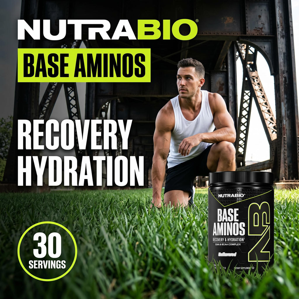 NutraBio Base Aminos EAA + BCAA Powder