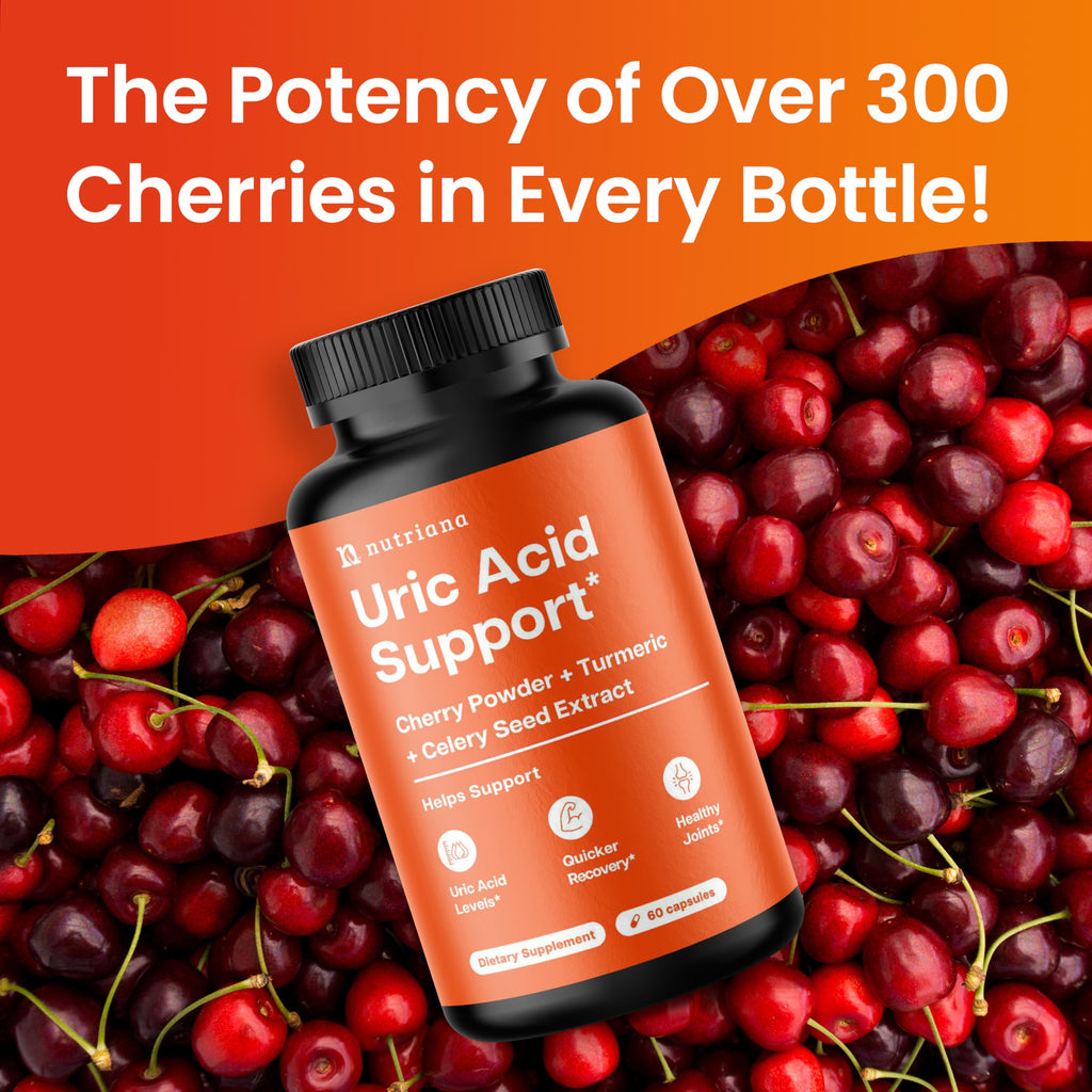 Nutriana Uric Acid Flush Tart Cherry, Turmeric & Celery Seed - 60 Capsules - image 7