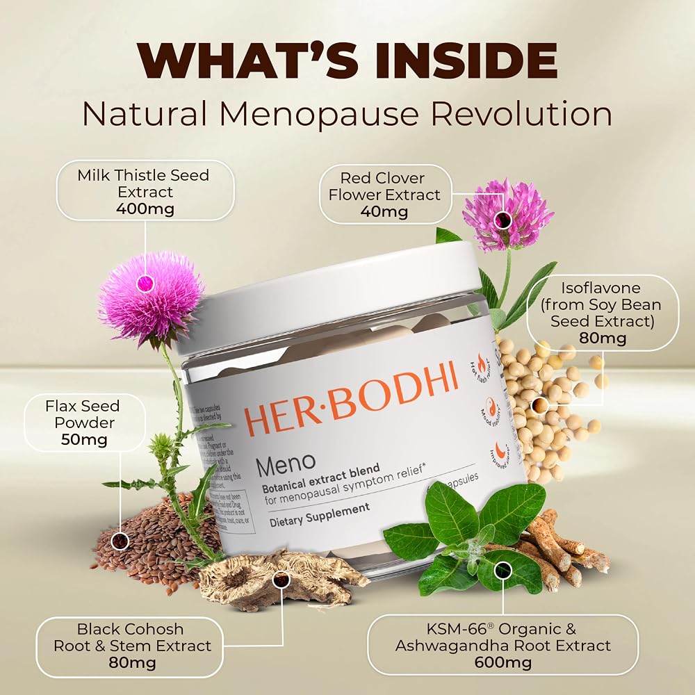 Her Bodhi Meno Menopause Supplement for Women - 60 Capsules - image 6