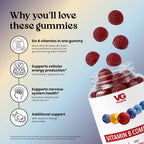 VITA GLOBE B Complex Gummies 5000mcg for Hair Skin Nails - 60 Gummies - image 4