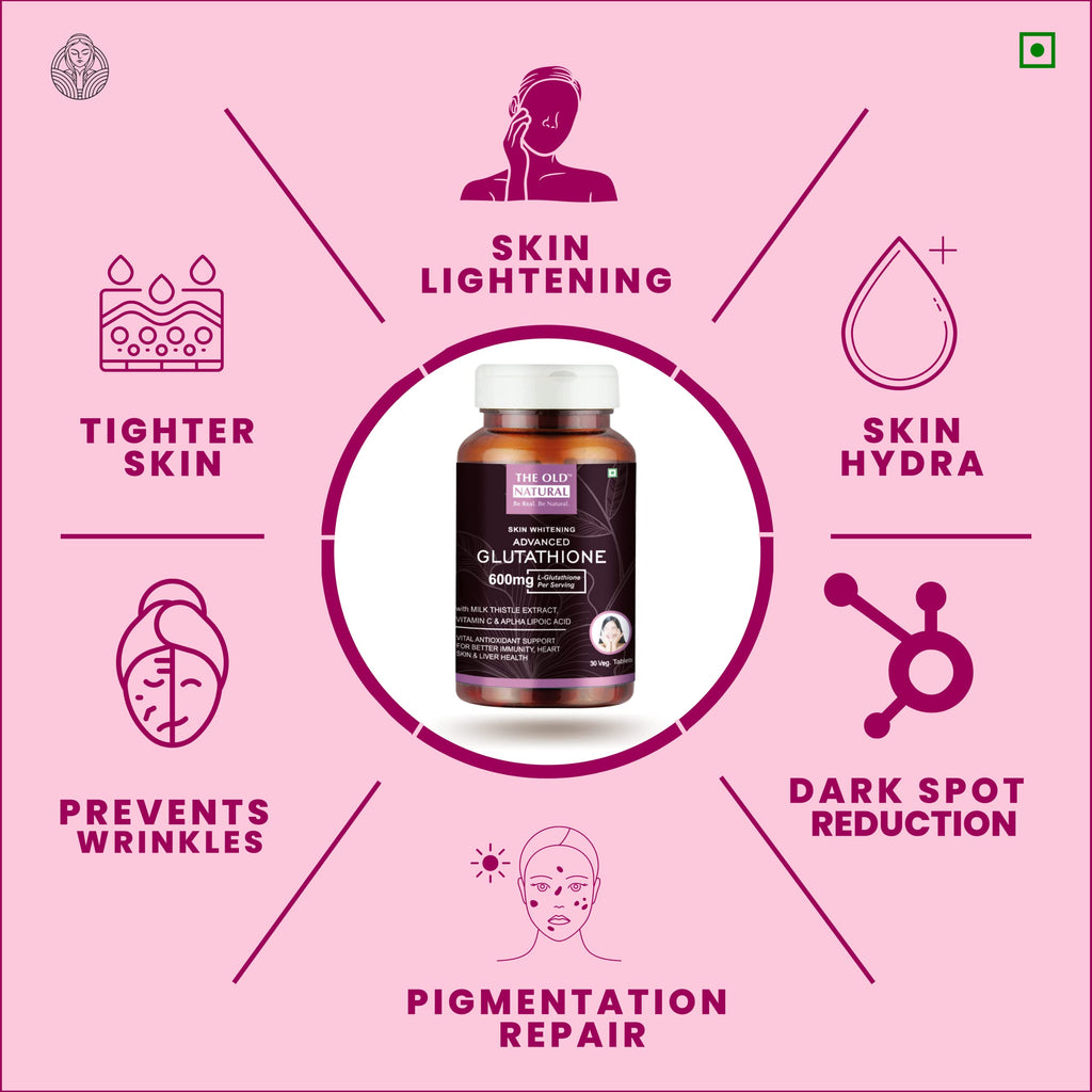 The Old Natural Glutathione 600mg Antioxidant Support - 60 Tablets - image 4