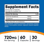 Nutricost Liposomal Glutathione Supplement - 60 Capsules - image 2