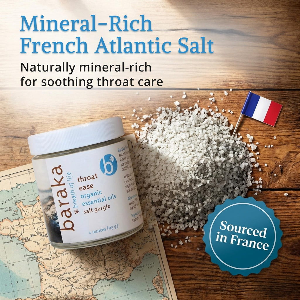 Baraka Throat Ease Sea Salt Gargle with Essential Oils - 4 oz - image 7