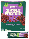 Simply Protein Dark Chocolate Almond Crispy Bars - 24 Bars
