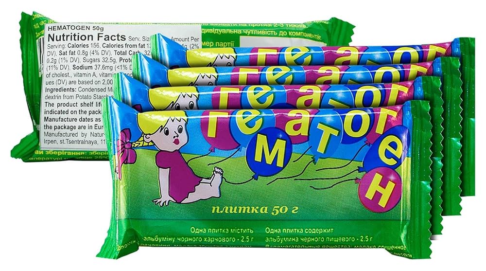 Hematogen Iron Supplement Bar - 5 Count
