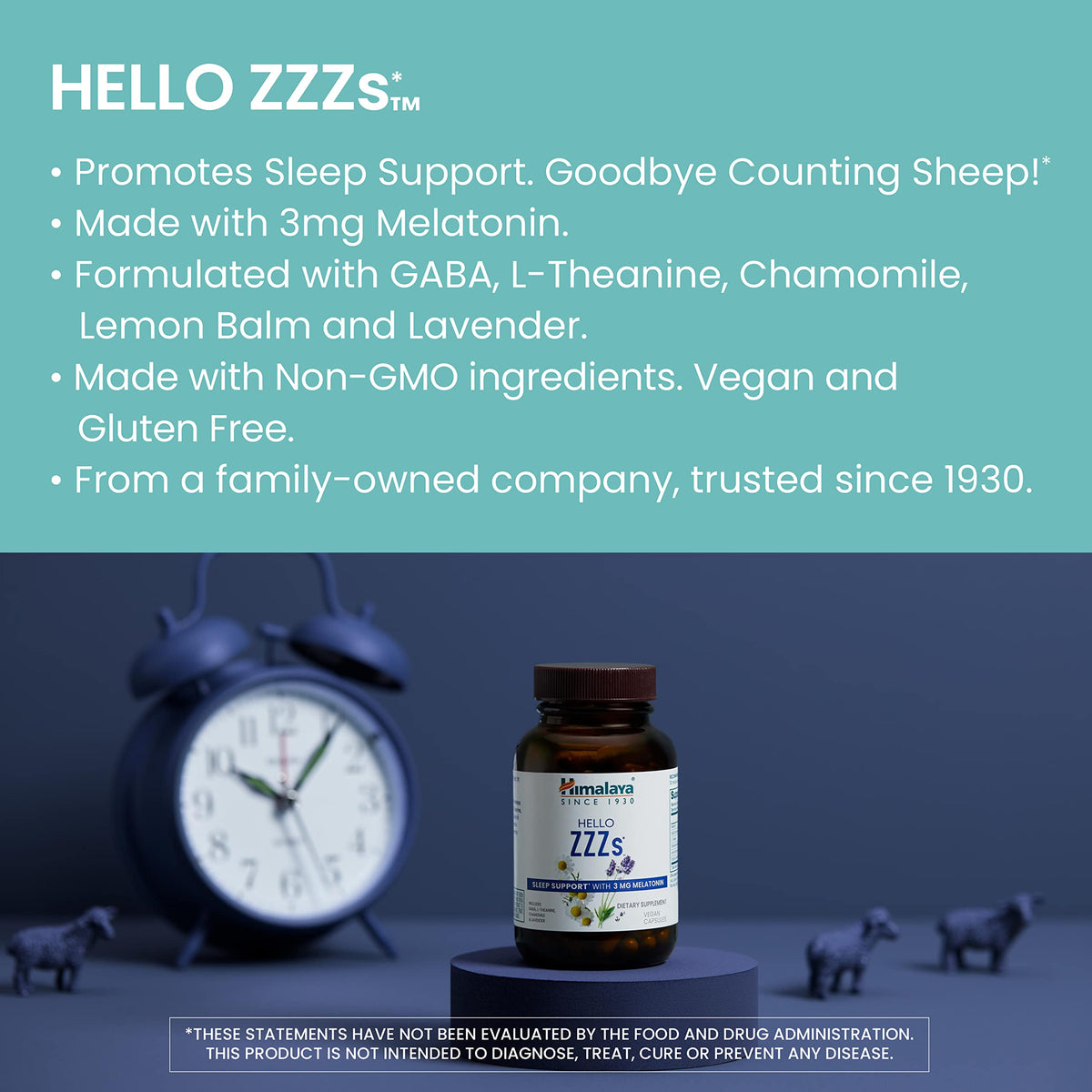 Himalaya Hello ZZZs Sleep Supplement with Melatonin - 60 Capsules - image 3