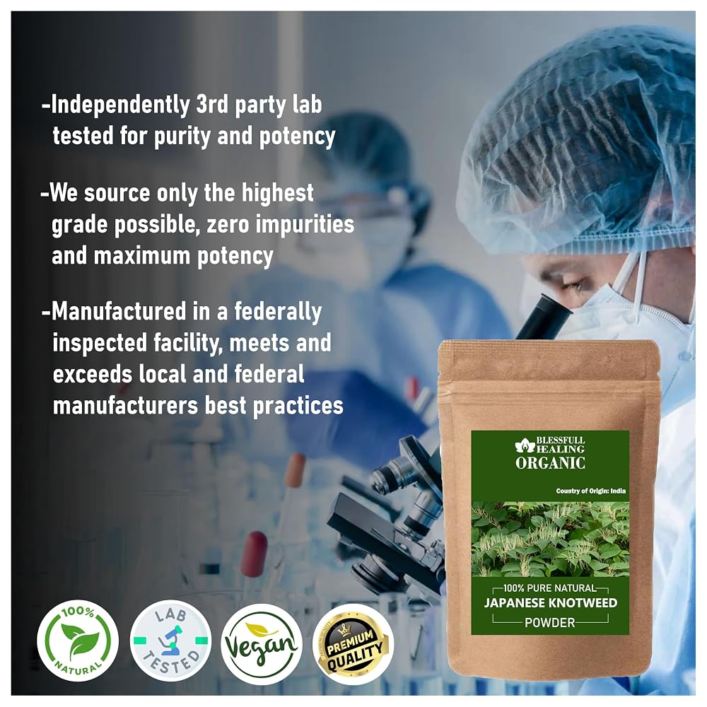 Blessfull Healing Organic Japanese Knotweed Powder 100% Pure Natural
