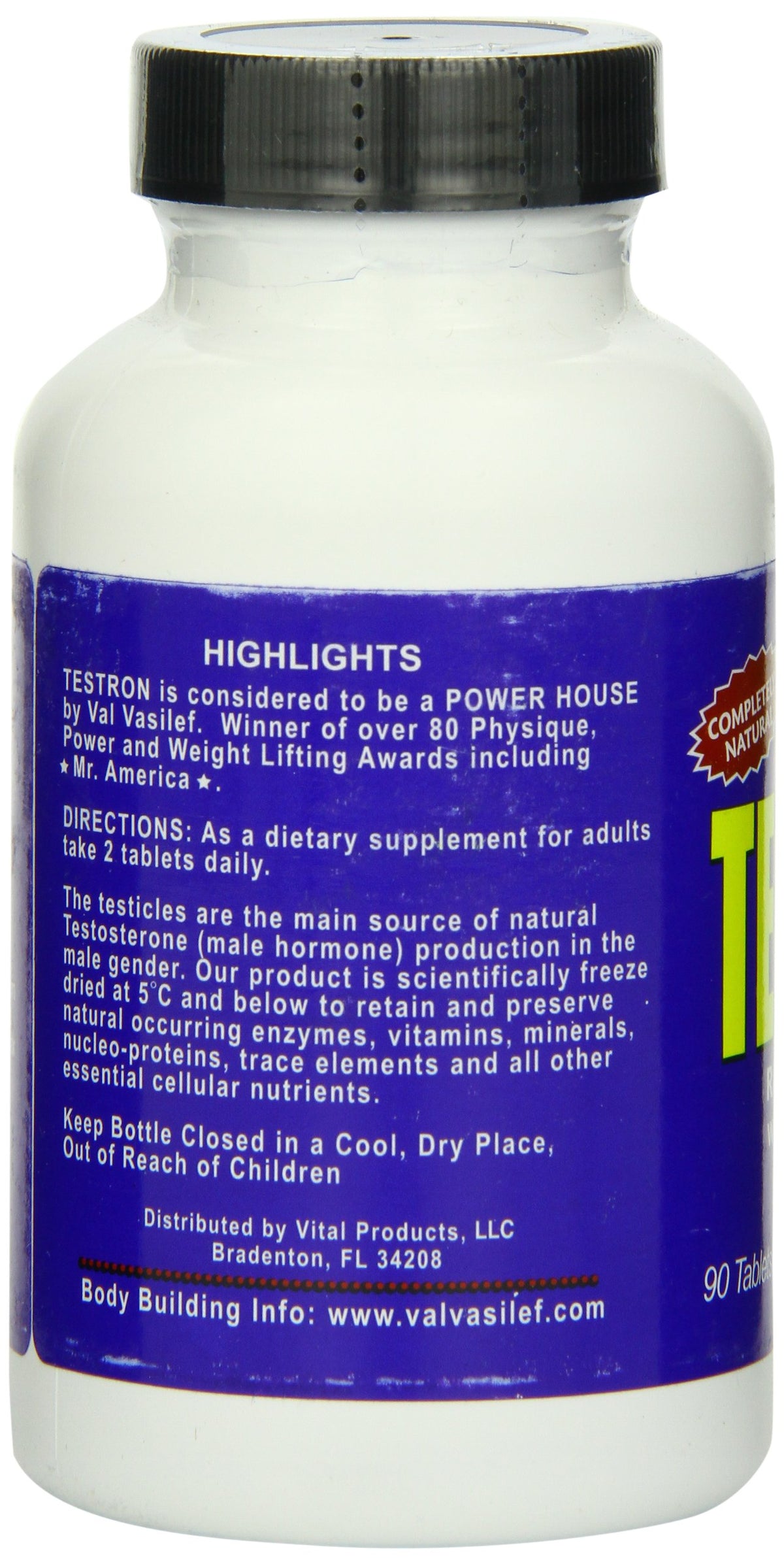 Vitol Testron Body Builders Tablets - 90 Count - image 3