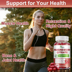 ZIPINKJ Magnesium Citrate Supplements 400mg for Women & Men