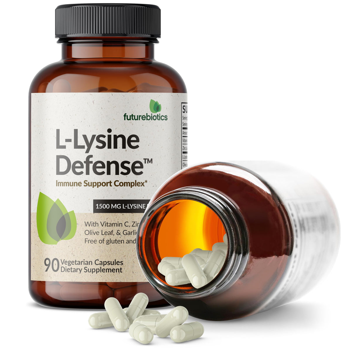Futurebiotics L-Lysine Defense Immune Support Complex - 90 Vegetarian Capsules - image 6