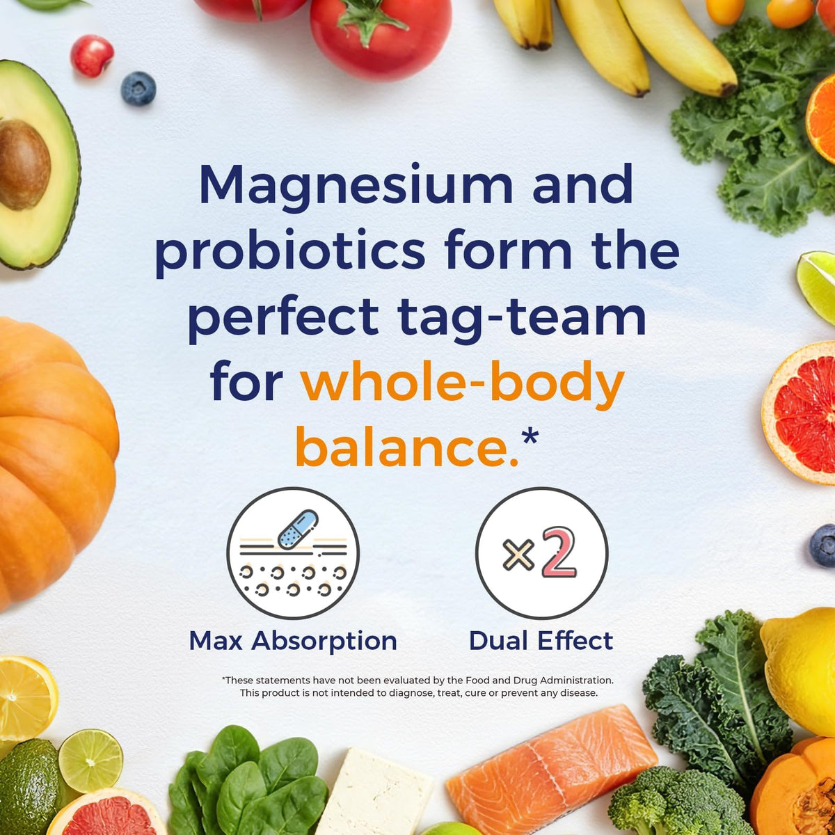 Vitalitown Magnesium Complex 376mg with Probiotics - 60 Capsules - image 7