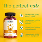 ZHOU D3+K2 Supplement Gummies Bone & Heart Support - 60 Gummies - image 3