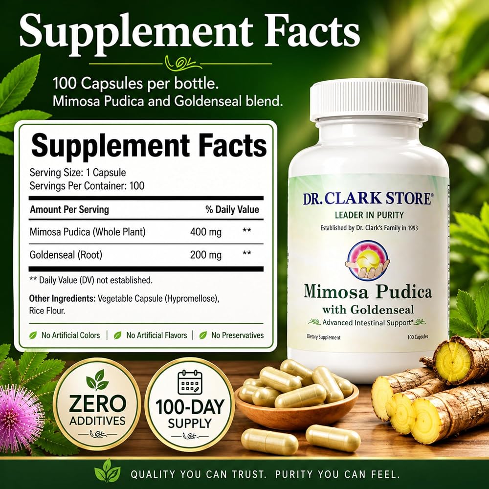 Dr Clark Store Mimosa Pudica & Goldenseal