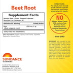 Sundance Beet Root 1000mg - 60 Capsules - image 2