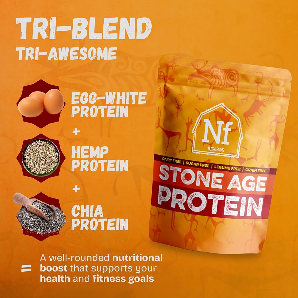Nutra-Farms Stone Age Protein Egg White Powder Vanilla - 2 lbs - image 7