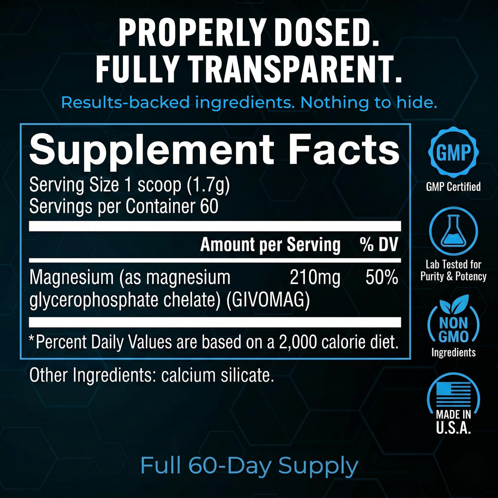 PEScience Mag-GP Magnesium Glycerophosphate Powder - 60 Servings - image 5