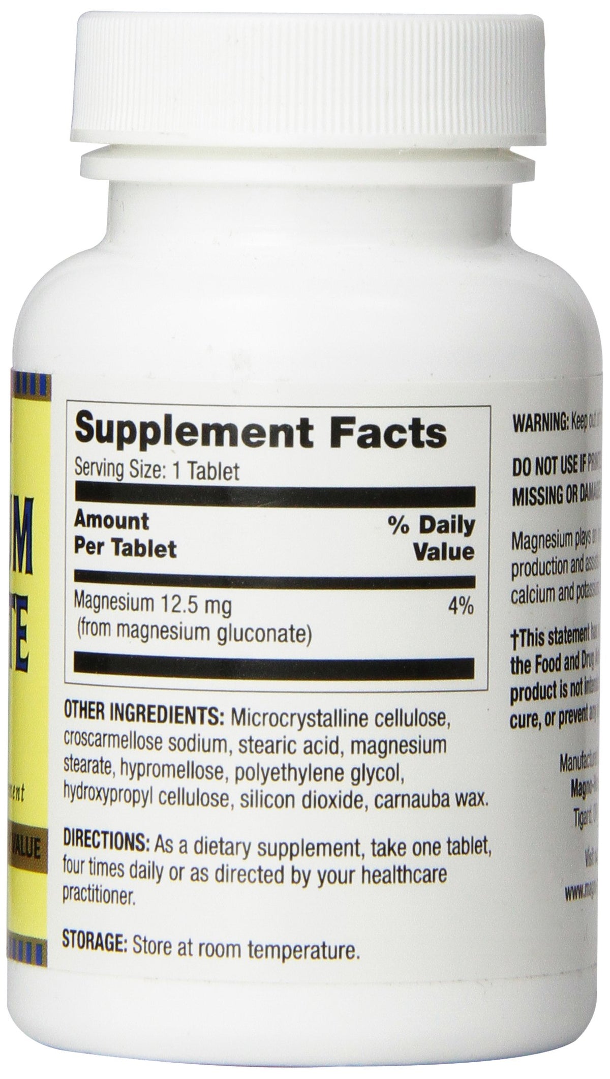 Optimum Magnesium Gluconate 250 mg - 100 Tablets - image 3