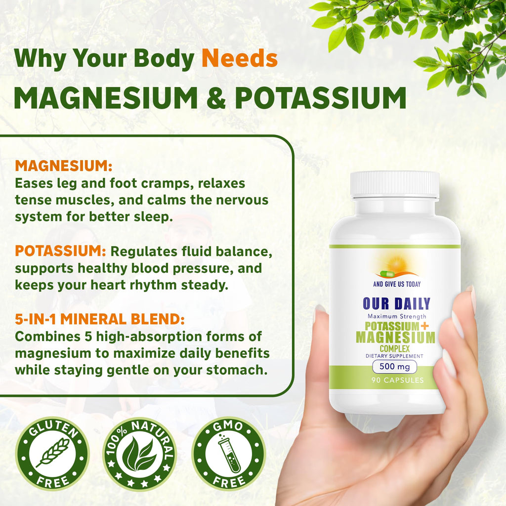Our Daily Vites Potassium Magnesium Supplement - 90 Capsules - image 5