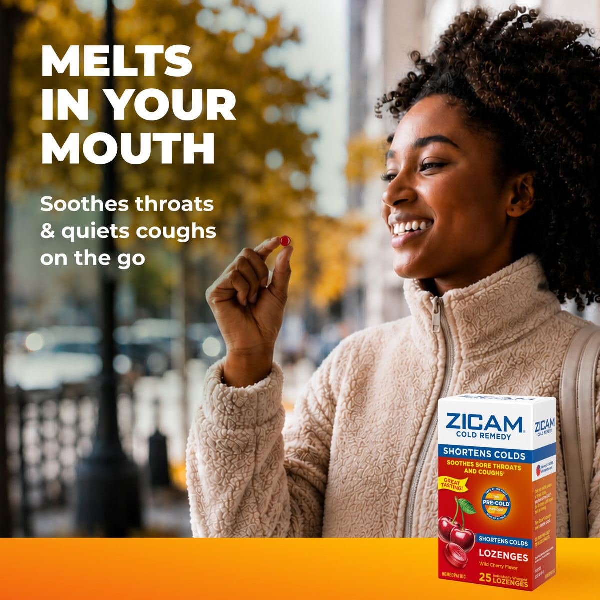 Zicam Cold Remedy Zinc Lozenges, Wild Cherry - 25 Count - image 3