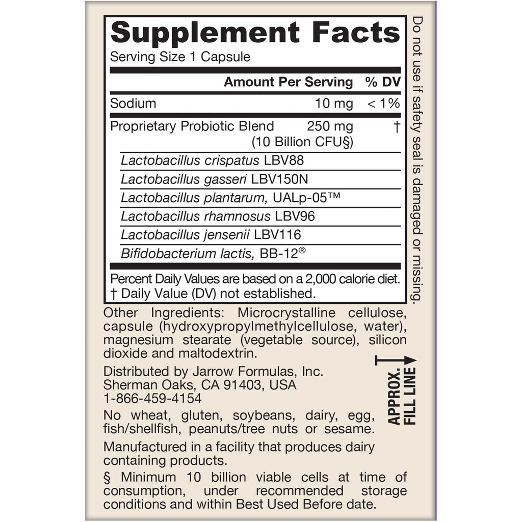 Jarrow Formulas Fem-Dophilus Advanced Vaginal & Digestive Probiotics