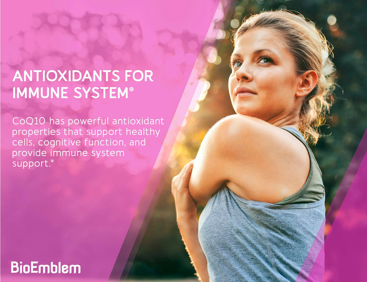BioEmblem CoQ10 200mg with BioPerine - 90 Softgels - image 3