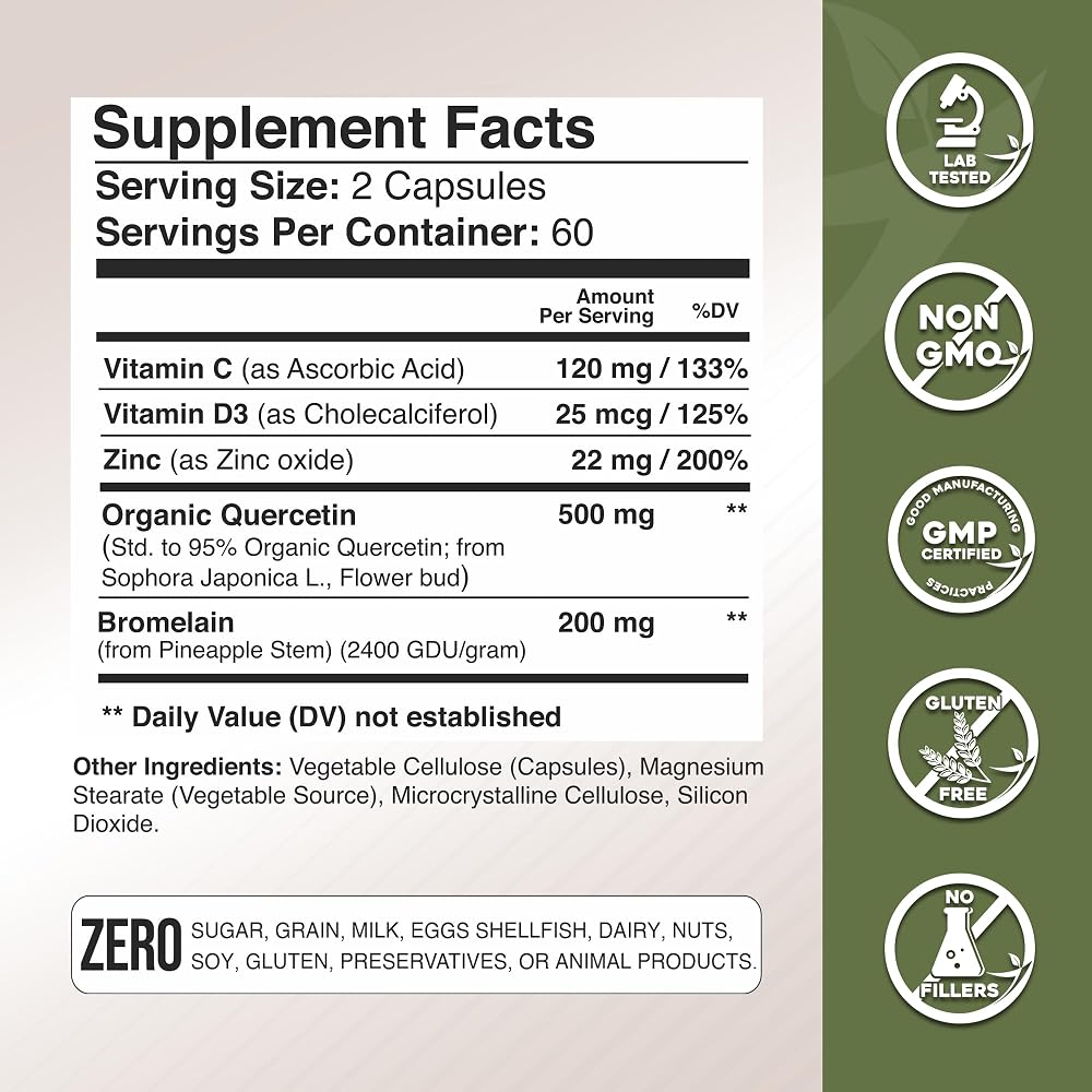 GADE NUTRITION BOOST YOUR HEALTH Quercetin Complex Parent