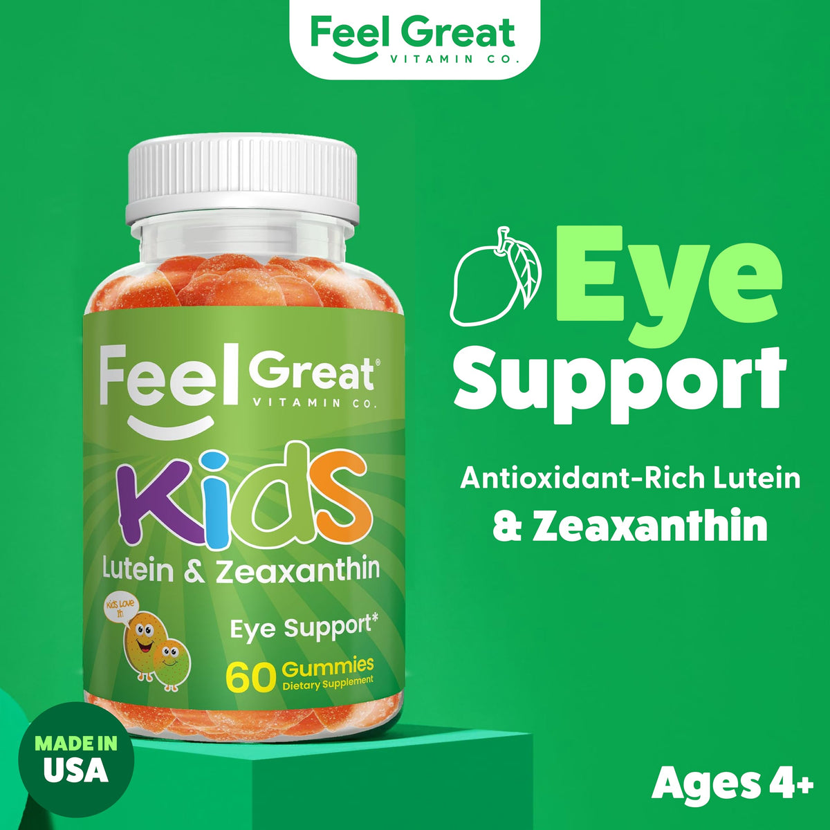 The Feel Great Vitamin Company Kids Eye Vitamins Lutein & Zeaxanthin - image 2