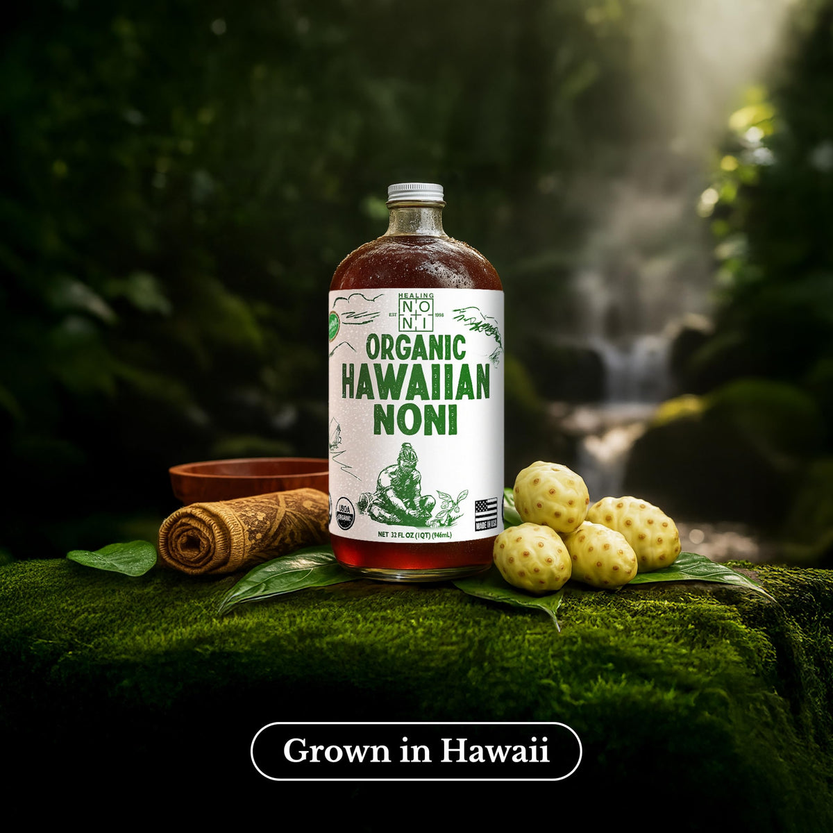 Healing Noni Hawaiian Pure Noni Juice - 4 x 32 fl oz - image 4