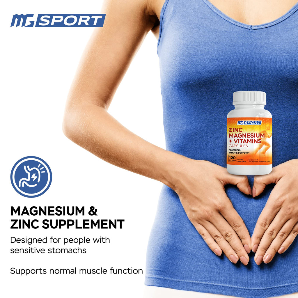 MgSport ZMA Supplement - 120 Capsules - image 5