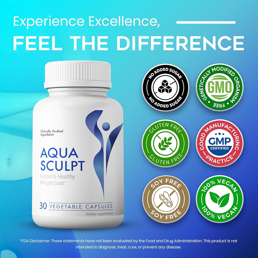 AquaSculpt Energy Support Healthy Metabolism - 90 Capsules - image 3