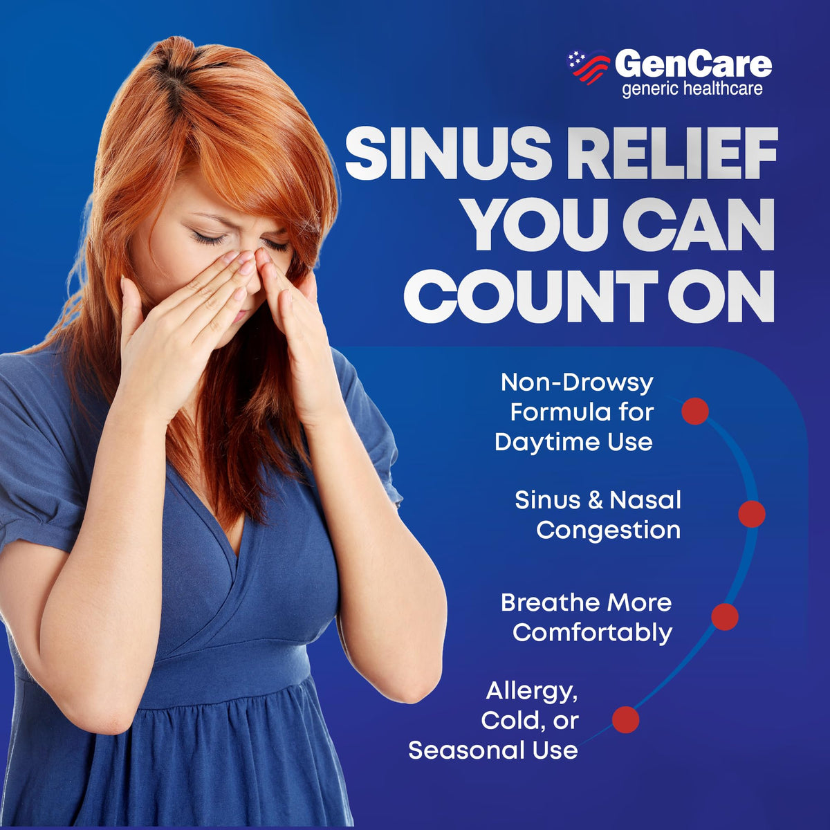 GenCare Phenylephrine HCl 10mg Nasal Decongestant - 300 Tablets - image 5
