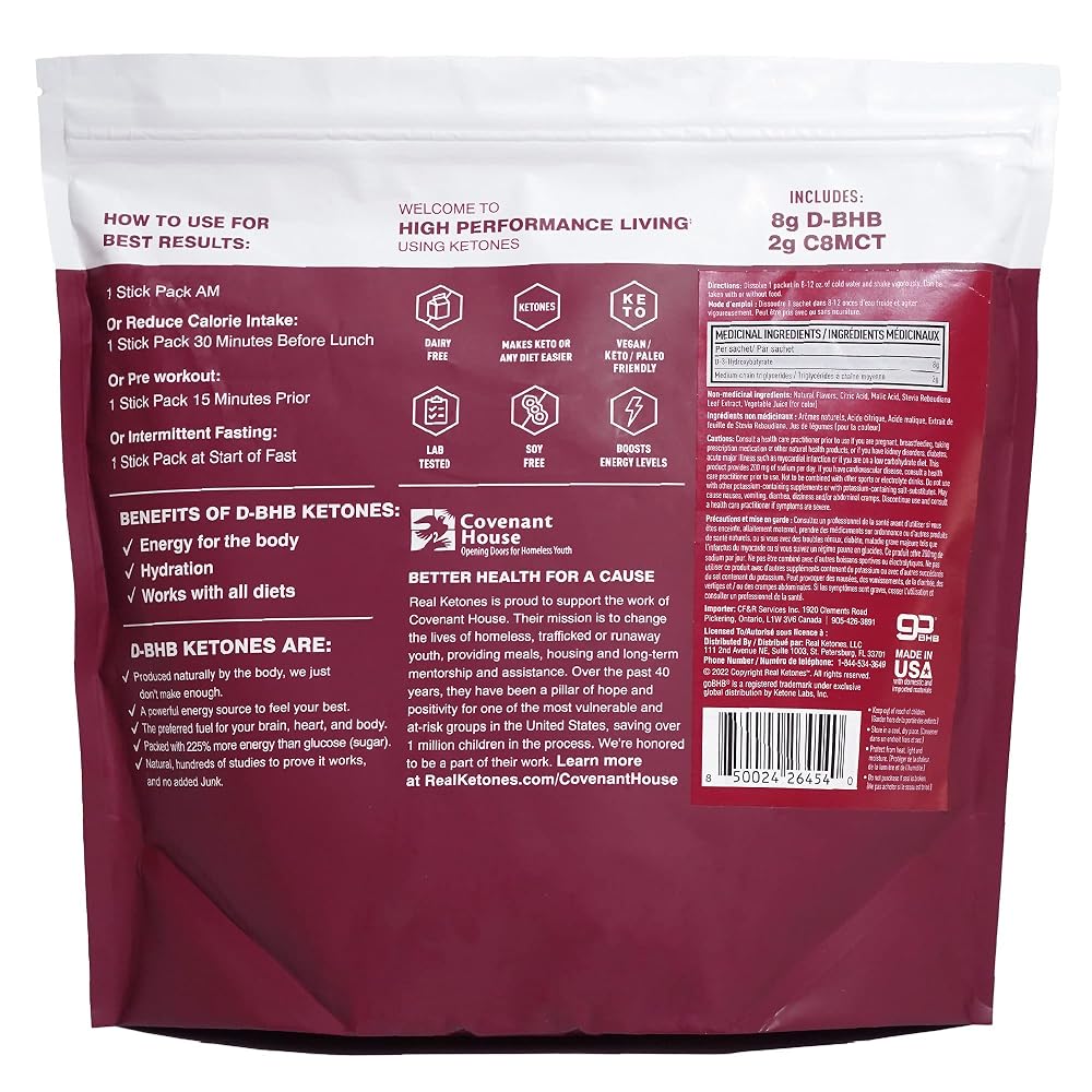 Real Ketones MCT & BHB Exogenous Ketones Drink Mix Packets Elevate - image 10