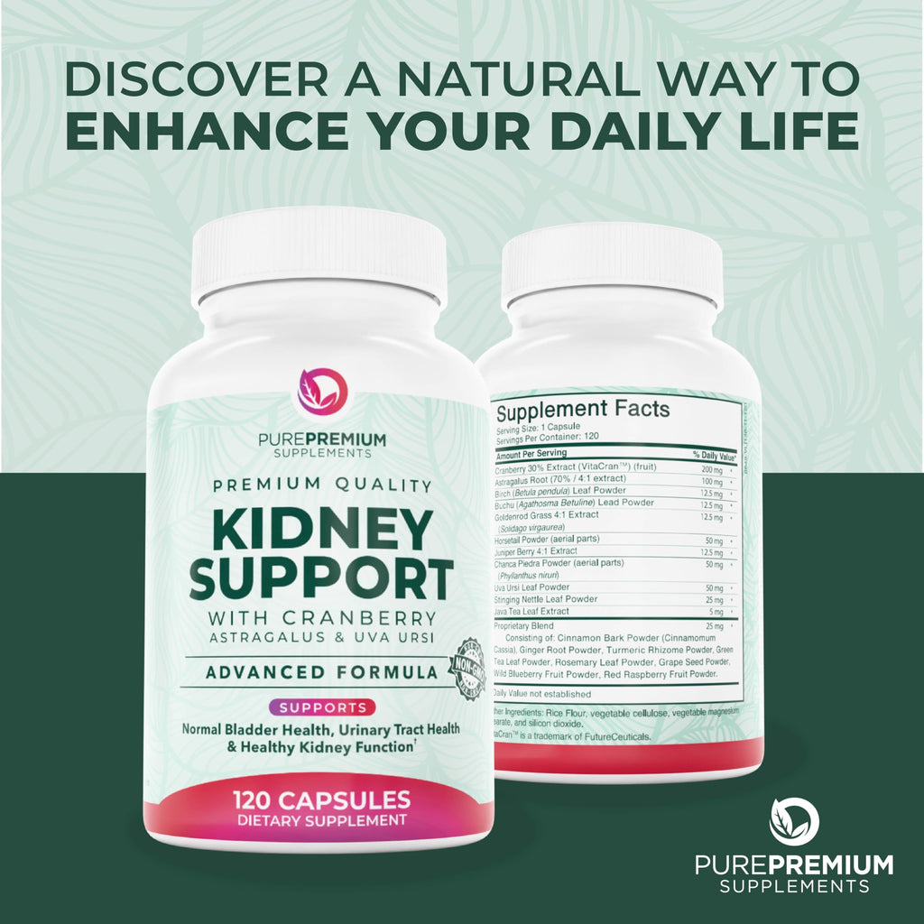 PurePremium Kidney Support Supplement - 120 Capsules - image 7