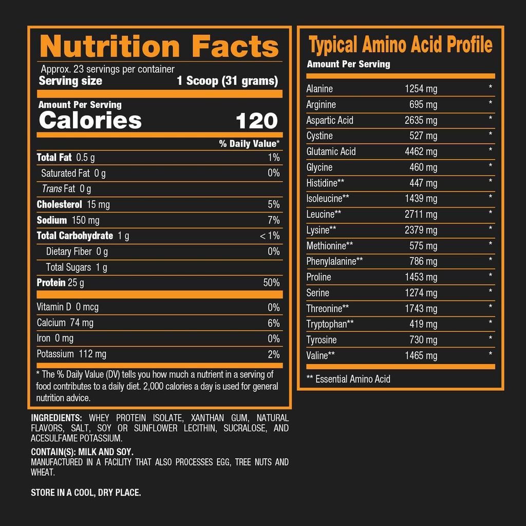 BPI Sports ISO HD Isolate Protein Powder Vanilla Cookie - 23 Servings - image 8