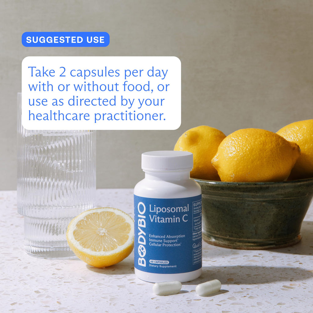BodyBio Liposomal Vitamin C for Immune Support - 60 Capsules - image 4