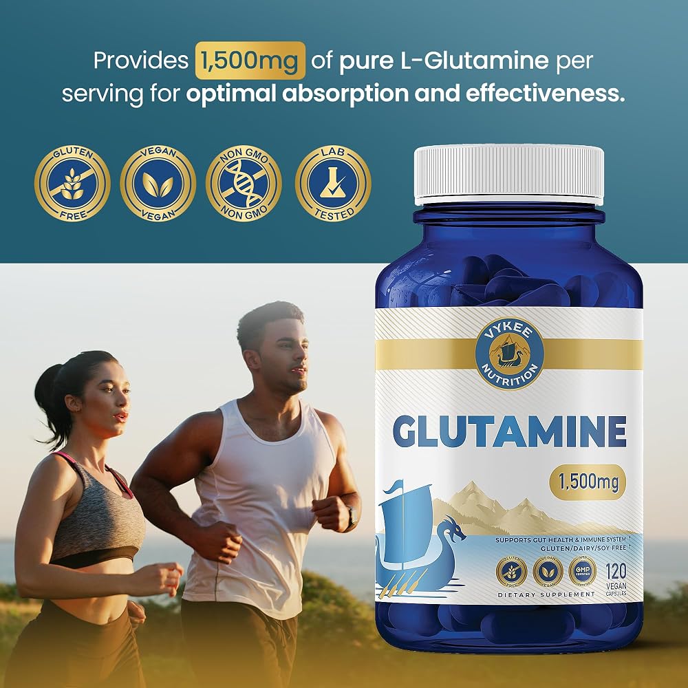 Vykee Nutrition L-Glutamine 1500 mg - 120 Capsules - image 4