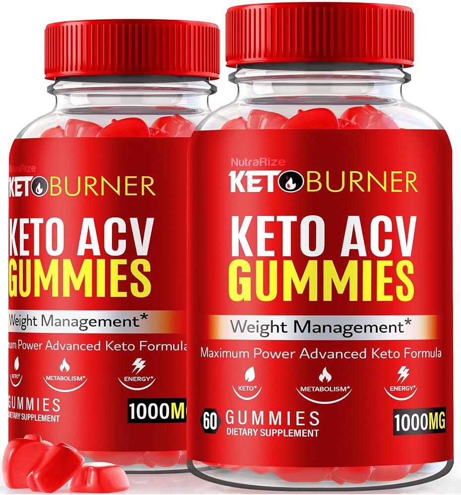 NutraRize Keto Burner ACV Gummies - 120 Gummies (2 Pack)