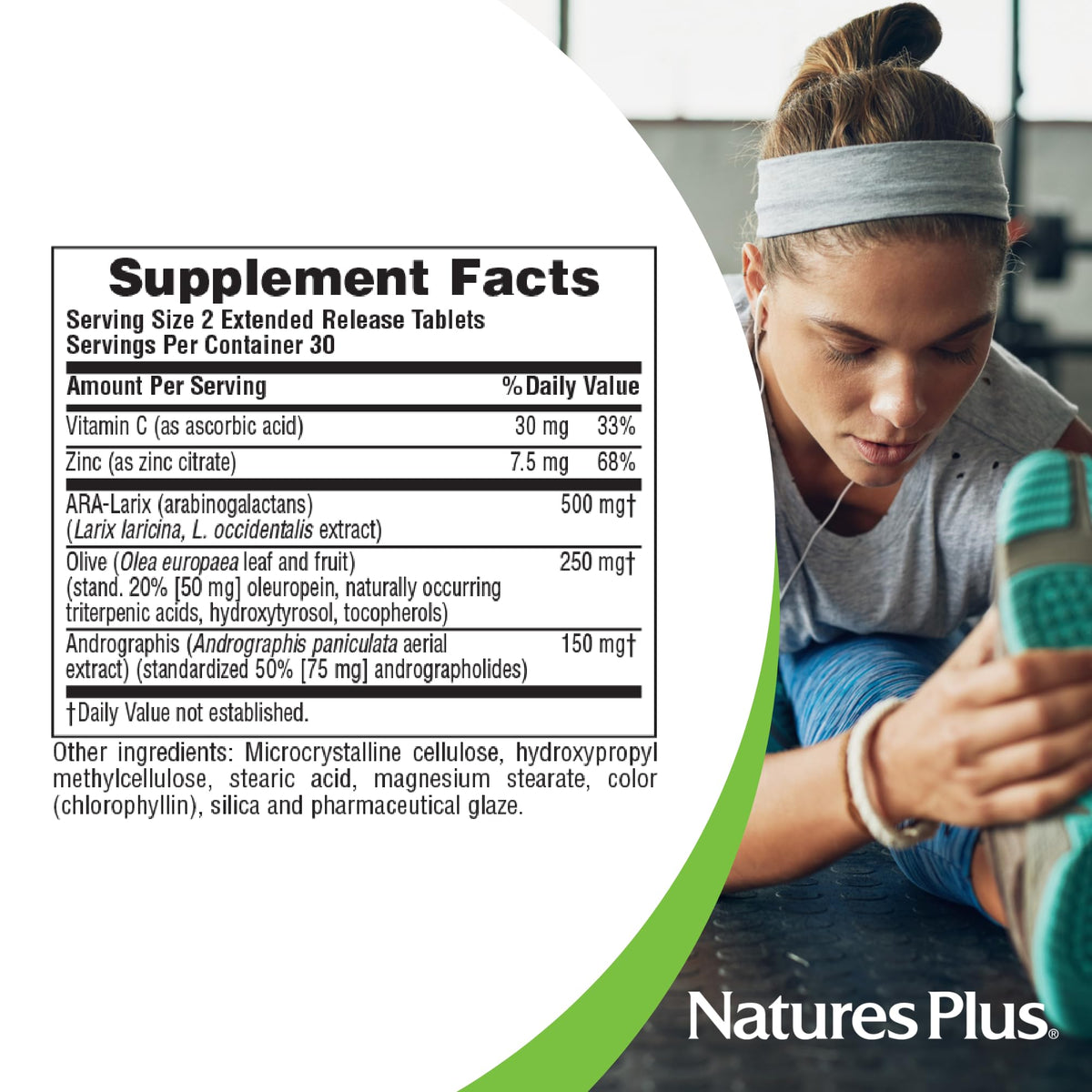 NaturesPlus Herbal Actives Tri-Immune Extended Release - 60 Tablets - image 5