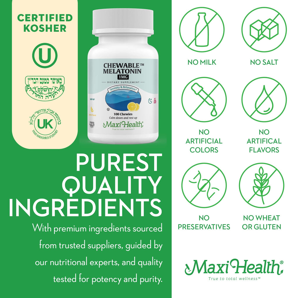 Maxi Health Chewable Melatonin