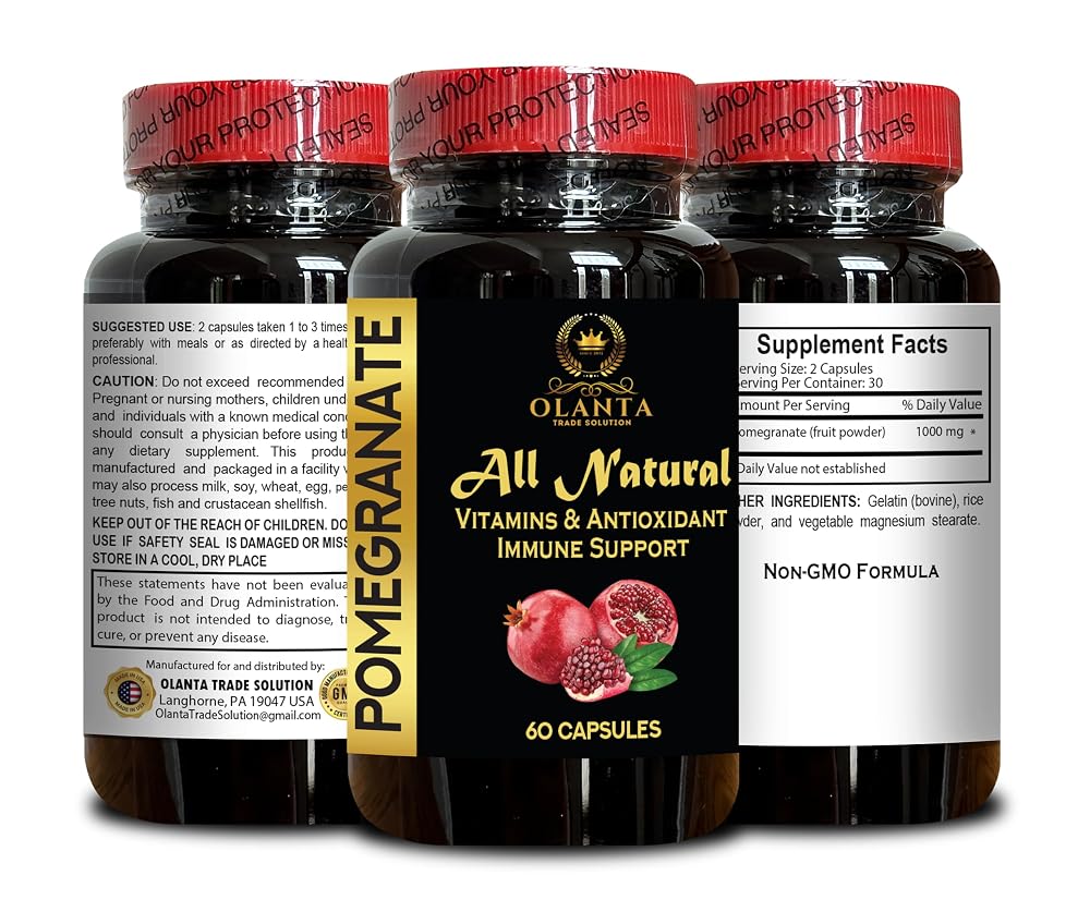 OLANTA TRADE SOLUTION Pomegranate Extract Antioxidant - 60 Capsules - image 2