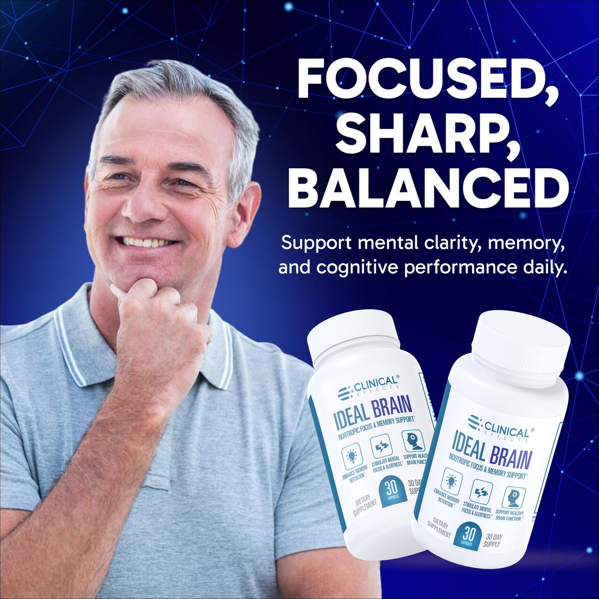 Clinical Effects Ideal Brain Nootropic Capsules for Focus and Memory - image 2