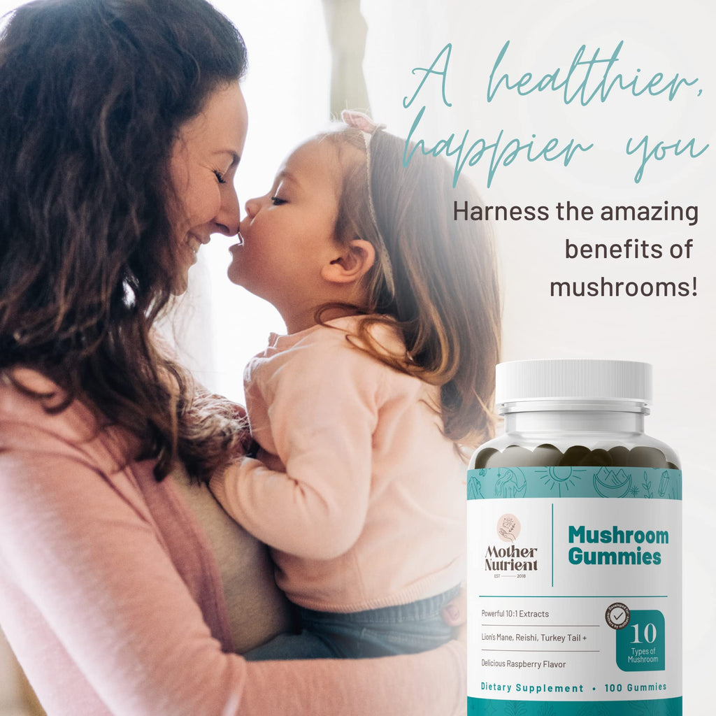 Mother Nutrient Mushroom Gummies for Focus and Energy - 100 Count - image 2