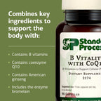 Standard Process B Vitality with CoQ10 B Vitamins - 90 Capsules - image 4