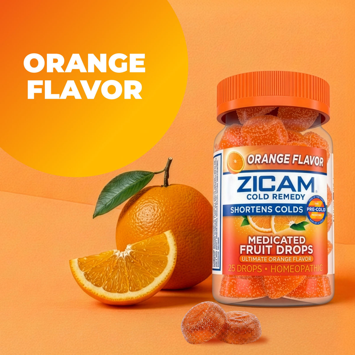 Zicam Cold Remedy Zinc Medicated Fruit Drops Orange - 25 Count - image 7