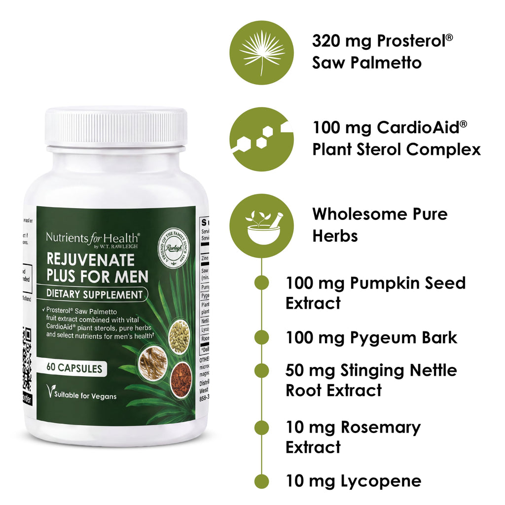 Rawleigh Rejuvenate Plus for Men Prostate Health - 60 Capsules - image 2
